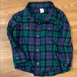 ✨8/$10. Old Navy. Plaid Kids Shirt.  2T